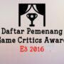 Thumbnail Artikel Pemenang Game Critics Award E3 2016 Telah Diumumkan