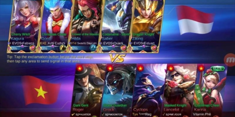 Cheat mobile legends indonesia vs vietnam (ilustrasi)