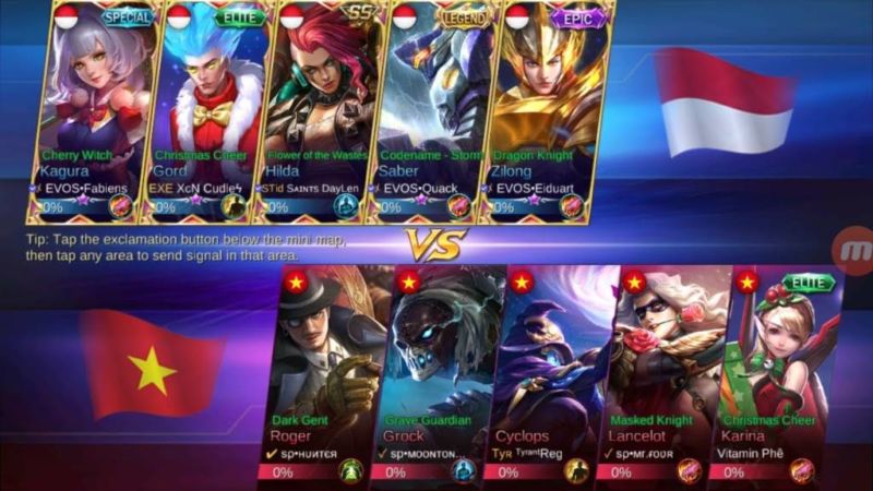 Cheat Mobile Legends Indonesia Vs Vietnam (ilustrasi)