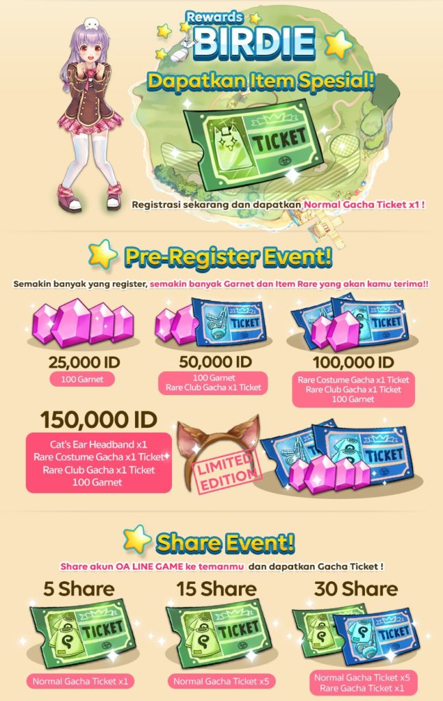 Line indonesia pangya mobile event