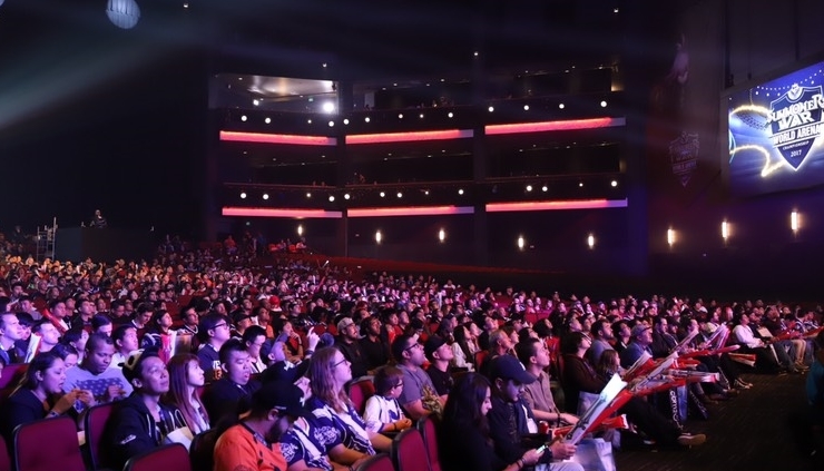 Swc world finals audience seats in the theater