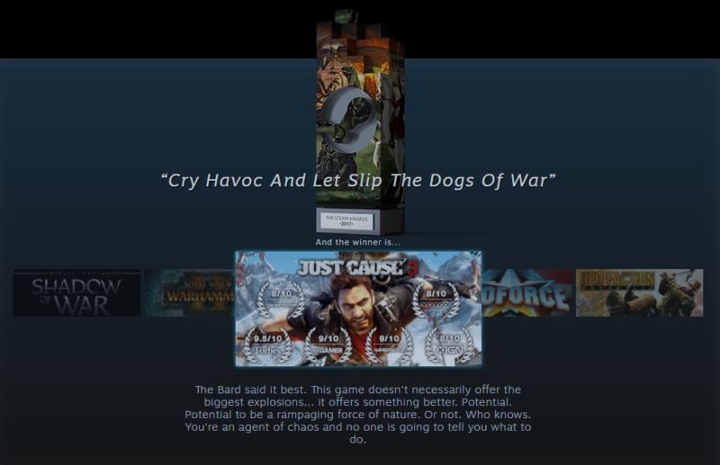 Steam awards just causde min