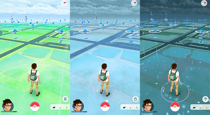 Pokemon go weather