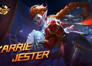 Super keren, inilah penampakan skin hallowen baru hero karie, jester! Siap untuk membeli gamedaim