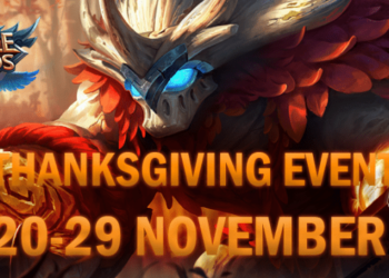 Buruan, mobile legends mengadakan event thanksgiving yang berhadiah 20 smartphone dan skin legends!