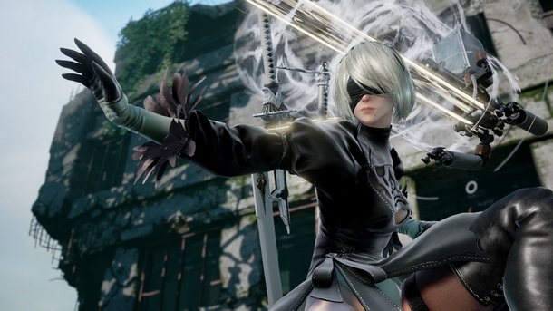 Terlalu badass, nier automata 2b langsung jadi karakter favorit di soulcalibur vi! Gamedaim