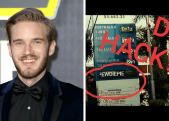 Hacker indonesia kembali berulah, kali ini retas pom bensin dan menyuruh orang orang dukung pewdiepie! Gamedaim. Com