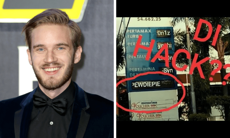 Hacker indonesia kembali berulah, kali ini retas pom bensin dan menyuruh orang orang dukung pewdiepie! Gamedaim. Com
