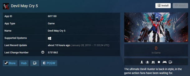 Devil May Cry 5 Versi PC Tidak Akan Rilis Bulan Maret, Lalu Kapan Steamdb