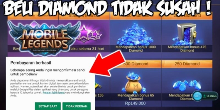 Beginilah cara top up diamond mobile legends dengan mudah (update 2020)