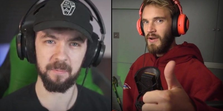 Demi kalahkan t series, pewdiepie dapat bantuan subscriber dari jacksepticeye! Gamedaim