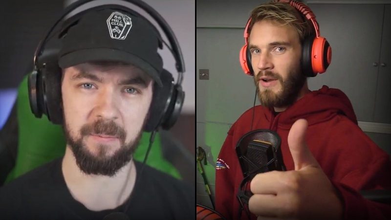 Demi kalahkan t series, pewdiepie dapat bantuan subscriber dari jacksepticeye! Gamedaim