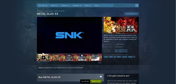 Nostalgia, Metal Slug XX Kini Telah Tersedia Di PC! GD