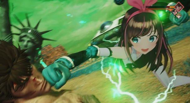 Setelah leon kennedy, kini giliran virtual youtuber 'kizuna ai' hadir di jump force!