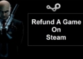 Refund a game on steam