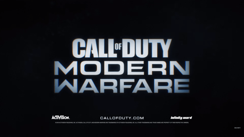 Call of duty modern warfare trailer