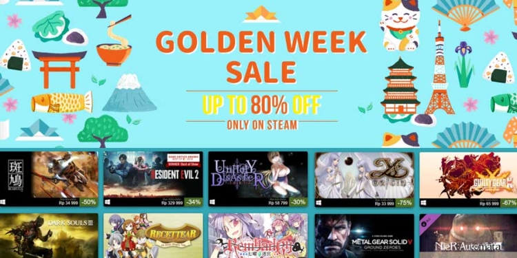 Spesial golden week, steam berikan diskon untuk ribuan game jepang! Gamedaim