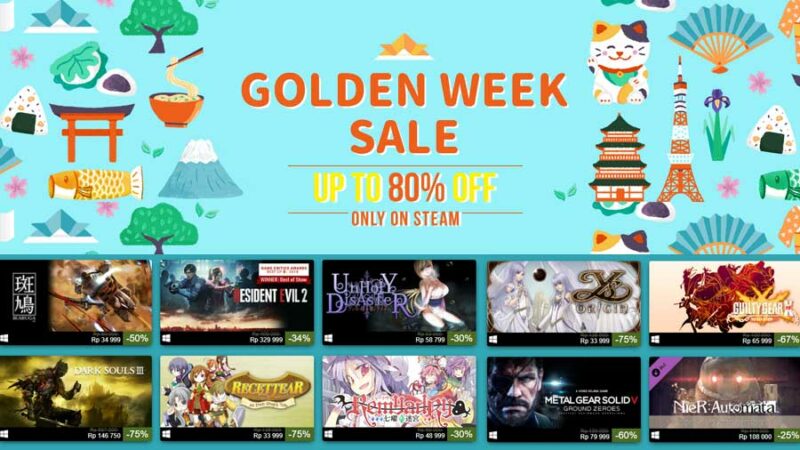 Spesial Golden Week, Steam Berikan Diskon Untuk Ribuan Game Jepang! Gamedaim