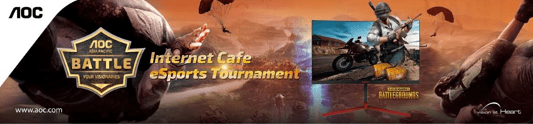 Aoc internet cafe esports tournament pubg