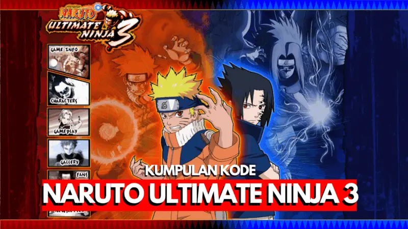 Kode Cheat Naruto Ultimate Ninja 3 PS2