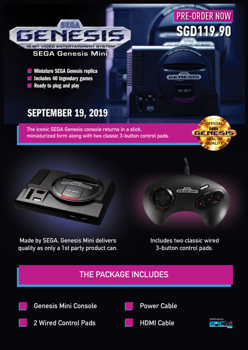 Sega genesis mini retailers memo sgd