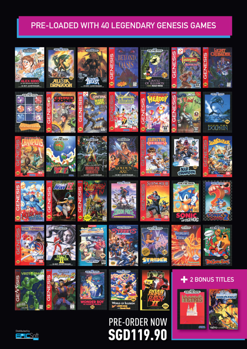 Sega genesis mini retailers memo sgd2