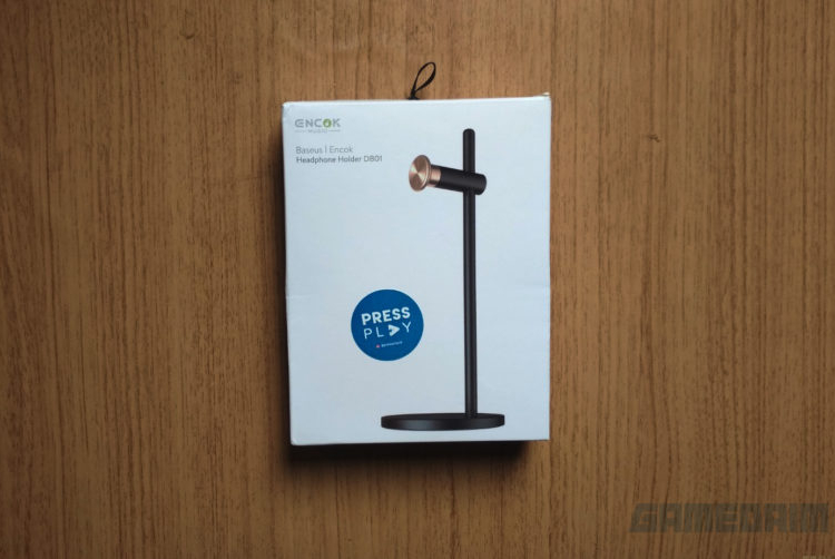 Baseus headphone stand holder front box