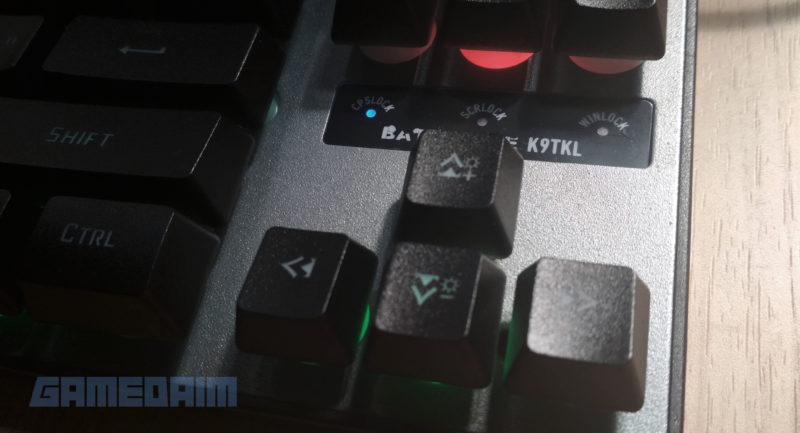 Gamedaim Review Rexus K9TKL Keyboard Arrow