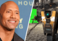 The rock menjadi pengisi suara claptrap pada borderlands movie!