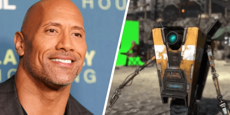 The rock menjadi pengisi suara claptrap pada borderlands movie!