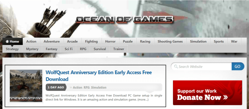 Situs download game pc bajakan Ocean of Games