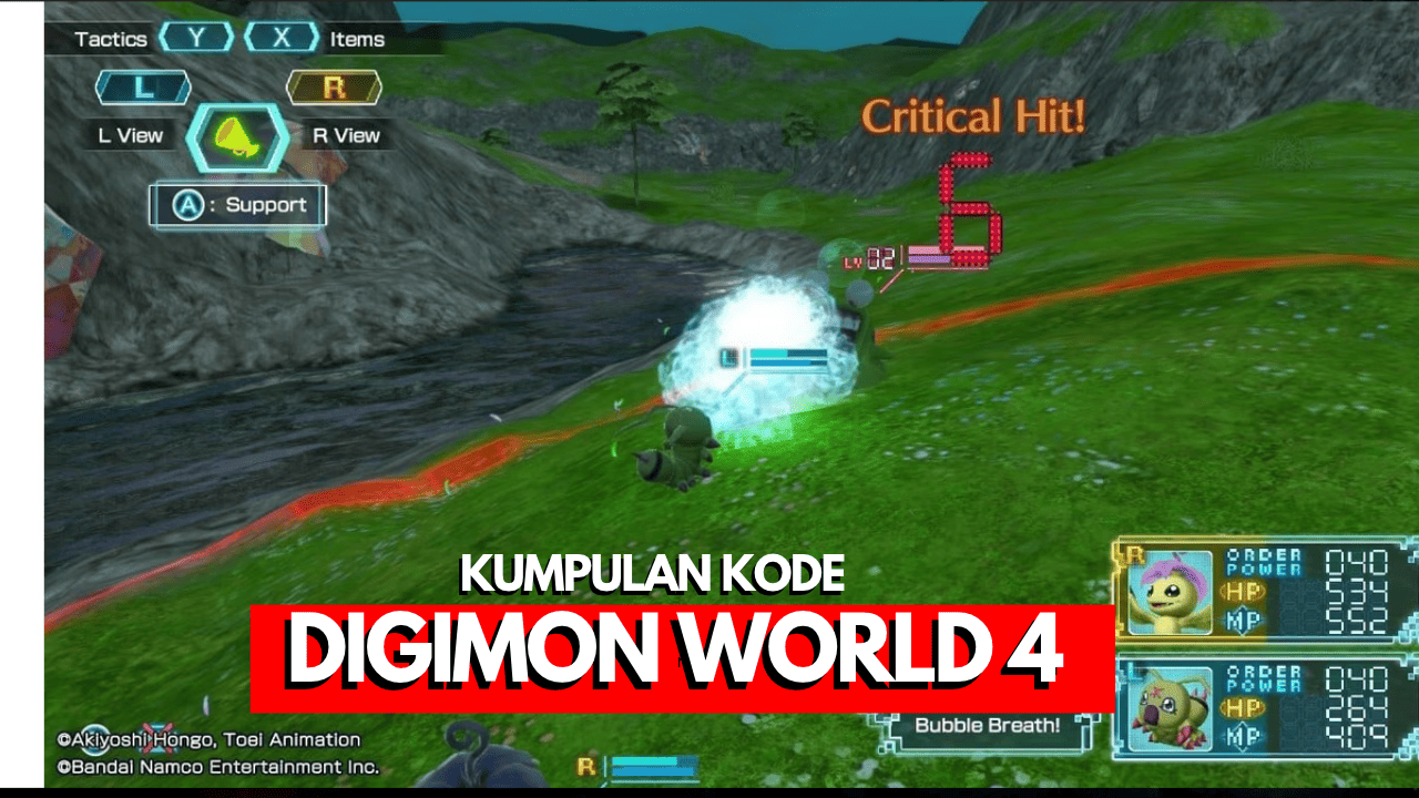 Kode Cheat Digimon World 4 PS2 Bahasa Indonesia 1 Kode cheat untuk Digimon World 4 di PS2 dalam bahasa Indonesia