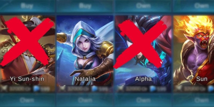 Mobile legends akan terapkan fitur banned tiga hero di ranked map pada update terbaru! Gamedaim