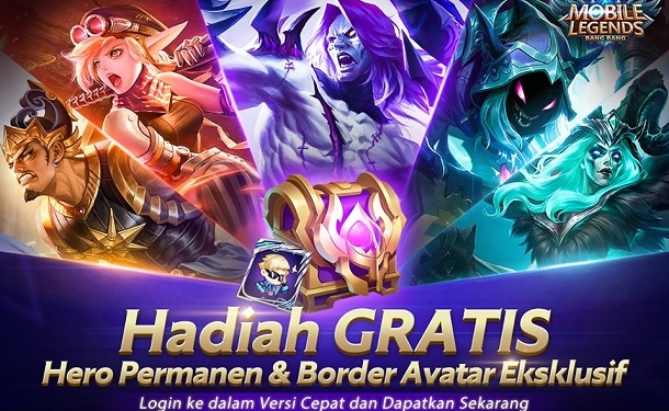 Rayakan speedy version, mobile legends bagikan hero dan border secara gratis! Gamedaim