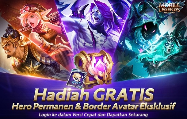 Rayakan speedy version, mobile legends bagikan hero dan border secara gratis! Gamedaim