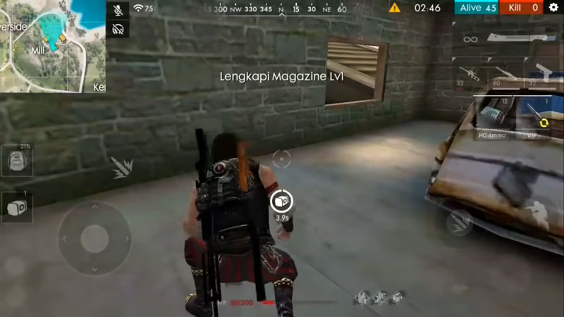 Tips anti panik saat melawan musuh di free fire! Pasif