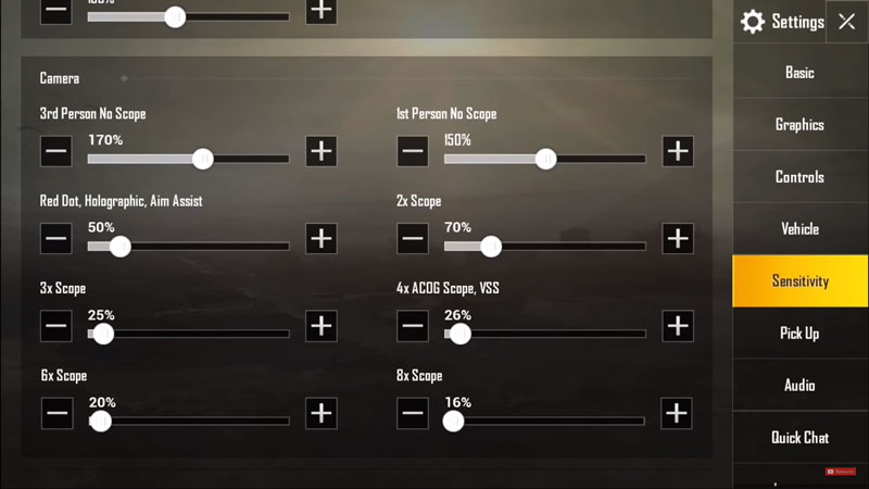 Inilah settingan sensitivitas pubg mobile terbaik biubiu dari team secret camera