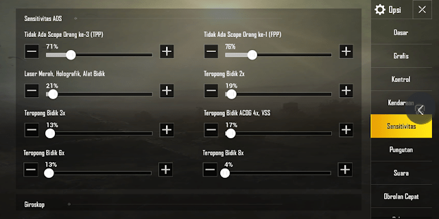 Inilah Settingan Sensitivitas PUBG Mobile Dari RRQ D2e! Ads
