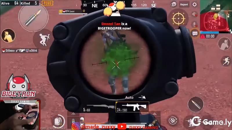 Tips barbar di pubg mobile dari btr zuxxy peek fire