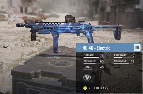 7 senjata terbaik di call of duty mobile one hit hg 40