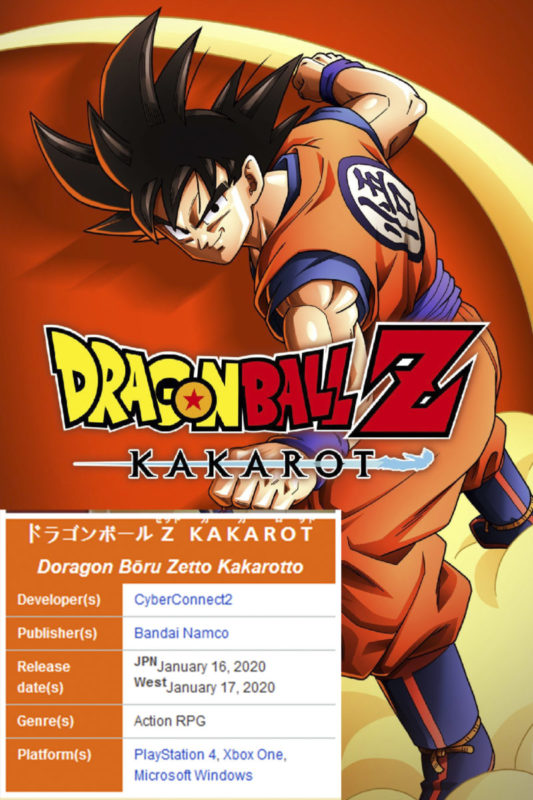 2. Dragon Ball Z Kakarot