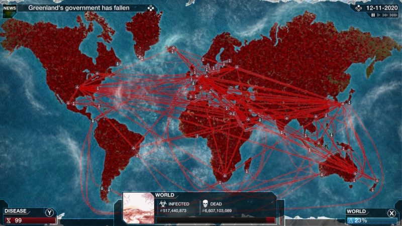 Karena virus corona jumlah pemain game plague inc. Meningkat pesat