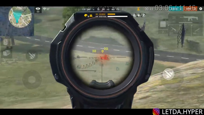 Tips menggunakan senjata scar di free fire dari letda hyper release scope