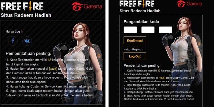 Begini cara tukar kode redeem free fire terbaru! Gamedaim