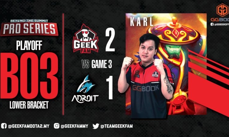 Geek fam vs team adroit bts pro series sea