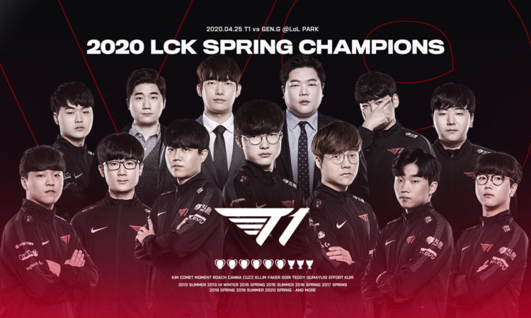 T1 kembali rengkuh gelar juara di lck spring 2020! 1 Lck spring 2020 winner