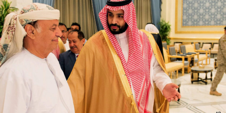 Abed rabbo mansour hadi, mohammed bin salman