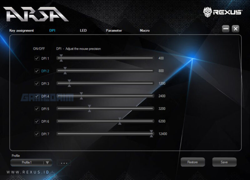 Rexus arsa software dpi gamedaim review