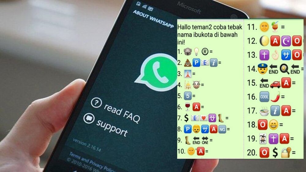 Kunci Jawaban Tebak Nama Kota Di Whatsapp Wa