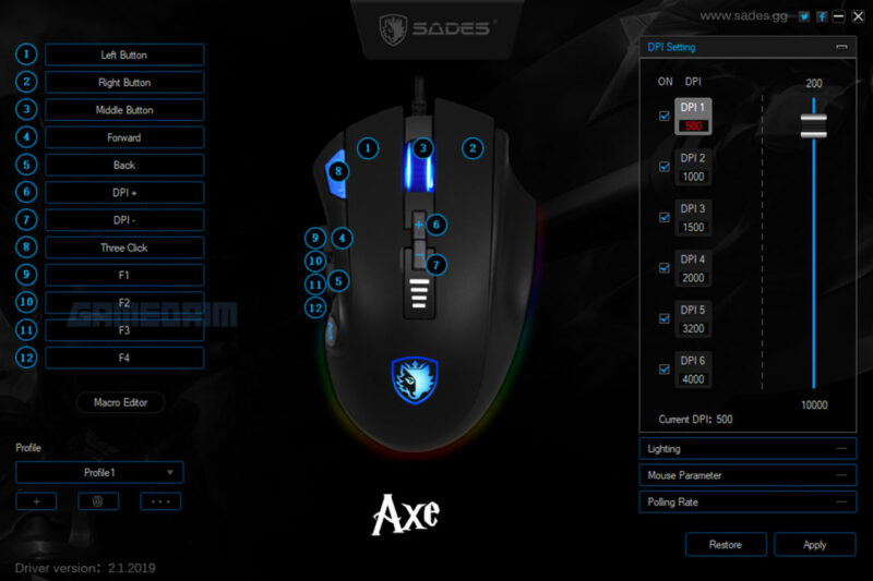 Sades axe software gamedaim review